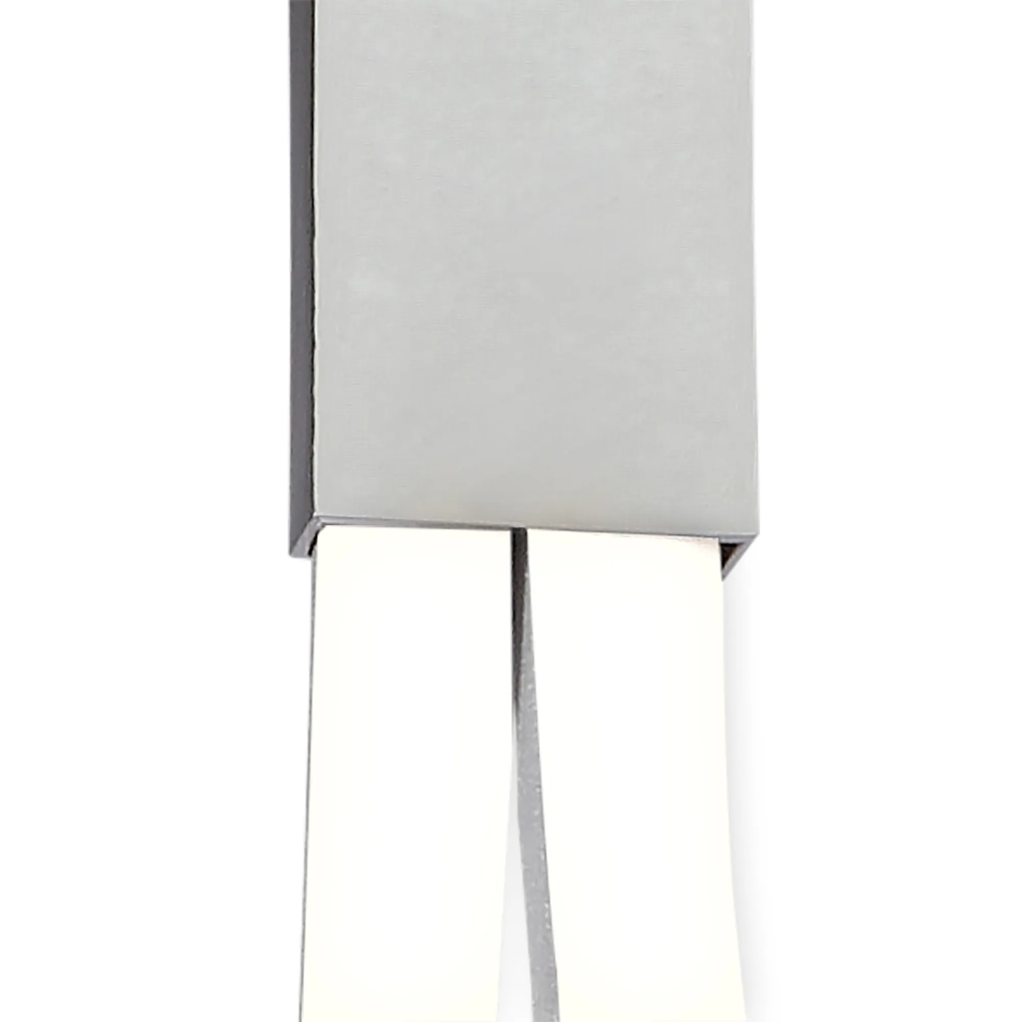 Nur Silver Rectangular Semi Flush DImmable 40W LED M4995  Mantra Nur Silver